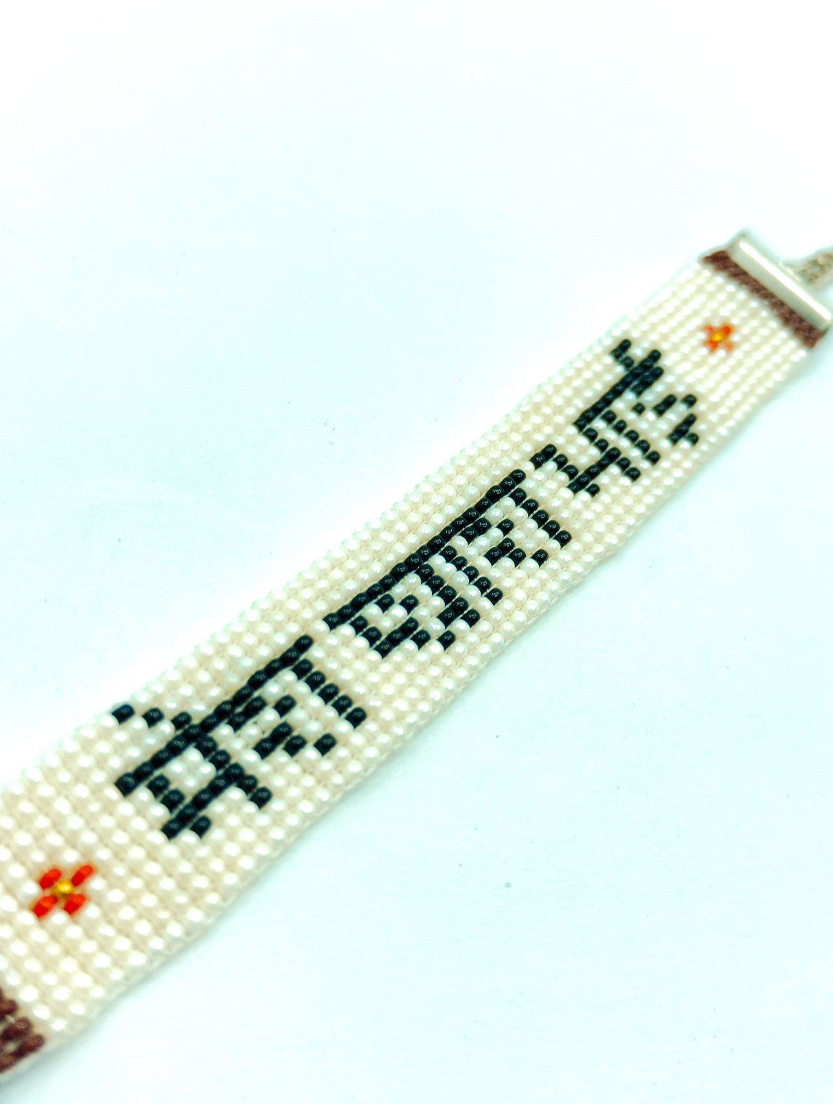 Handmade "Mera Pyara Bhai" Beaded Rakhi Bracelet | Handcrafted Seed Bead Wristband