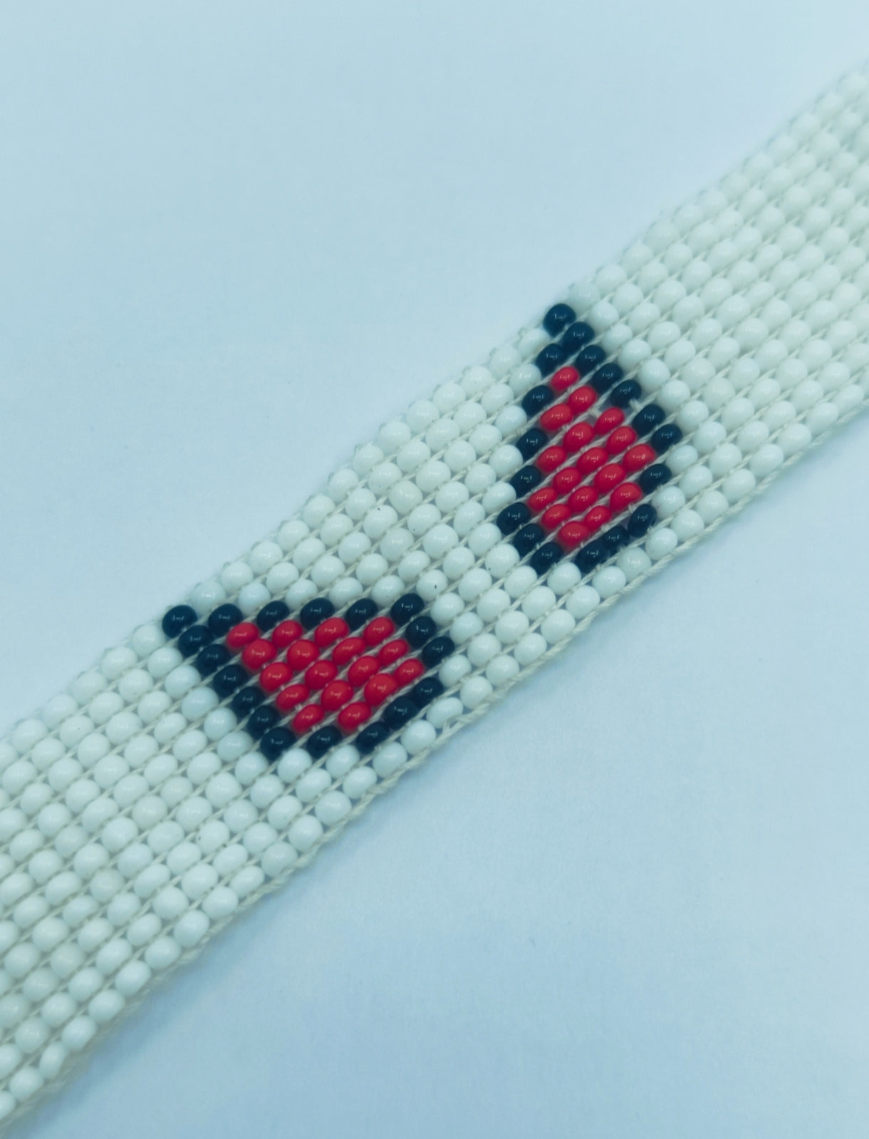 Spider-Man Inspired Hero Eyes Beaded Bracelet | Red & Black Web-Slinger Loom Bracelet