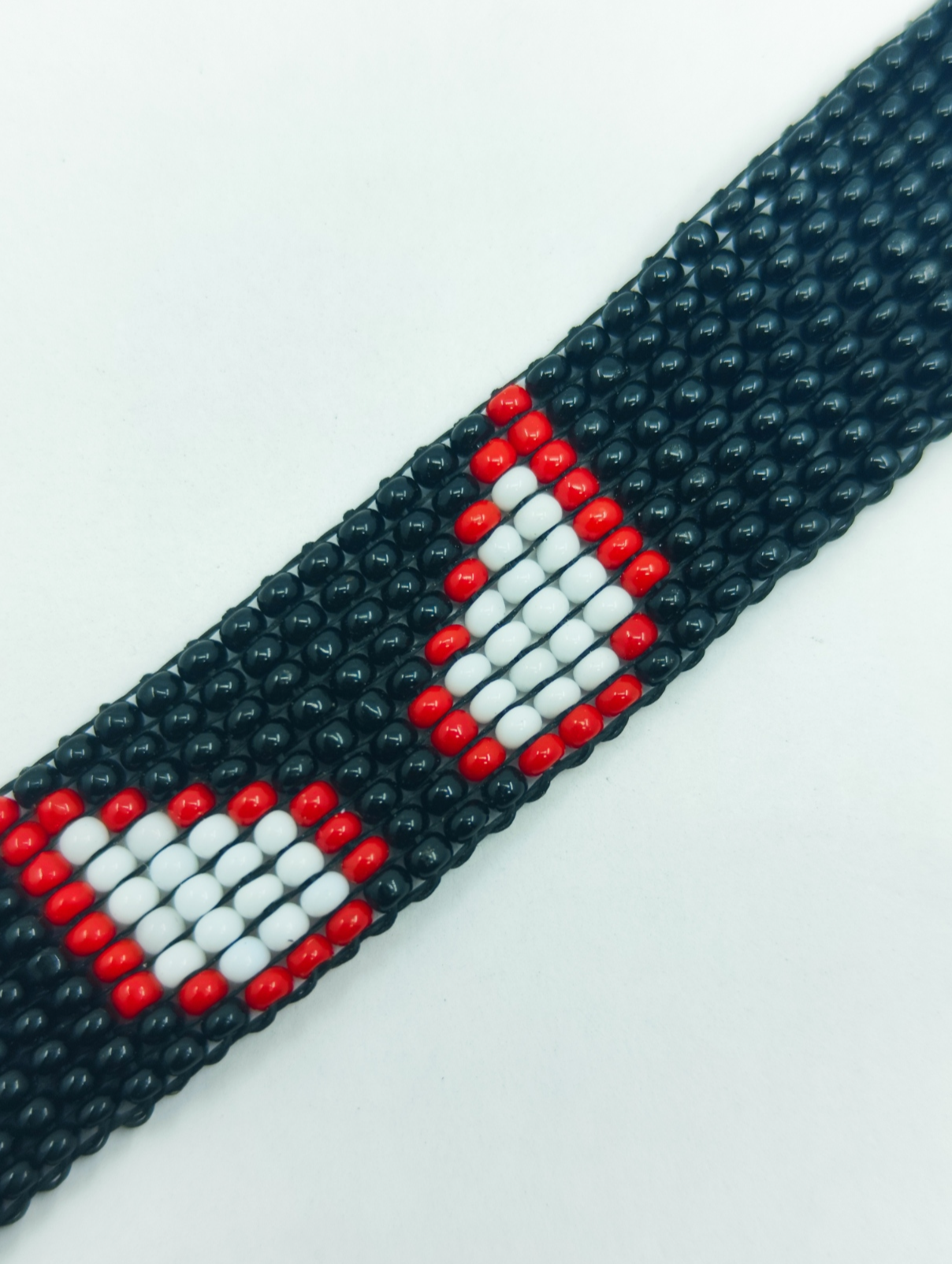 Superhero Beaded Wristbands - Red and Black Spider-Hero Loomed Jewelry - BOGO Handmade Gift for Couples or Friends