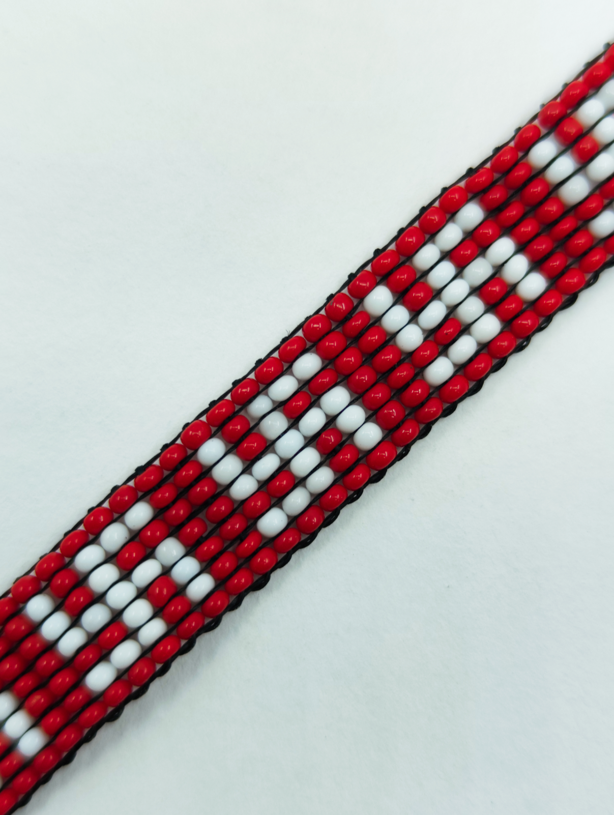 Sacred Swastika Handcrafted Seed Bead Bracelet