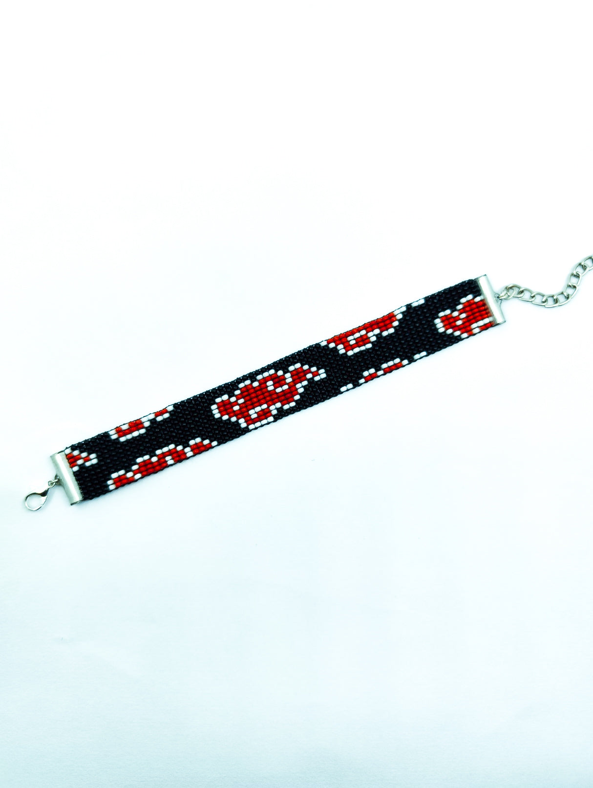 Handcrafted Akatsuki Red Cloud Seed Bead Bracelet – Unisex Naruto Inspired Anime Wristband