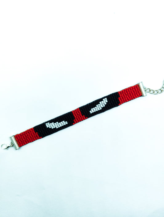 The "Merc" Handmade Beaded Bracelet – Deadpool Inspired